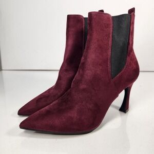 Unisa Unkaiha Womens Burgundy Suede Ankle Booties Size‎ 9M